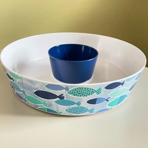 Melamine Chip & Dip by Kohl’s Celebrate Summer Together - Blue Coastal design